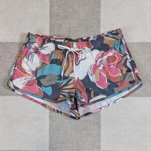 Billabong floral elastic waist drawstring swim board shorts